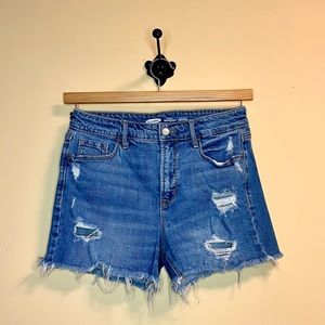 Old Navy High-rise Distressed Jean Shorts